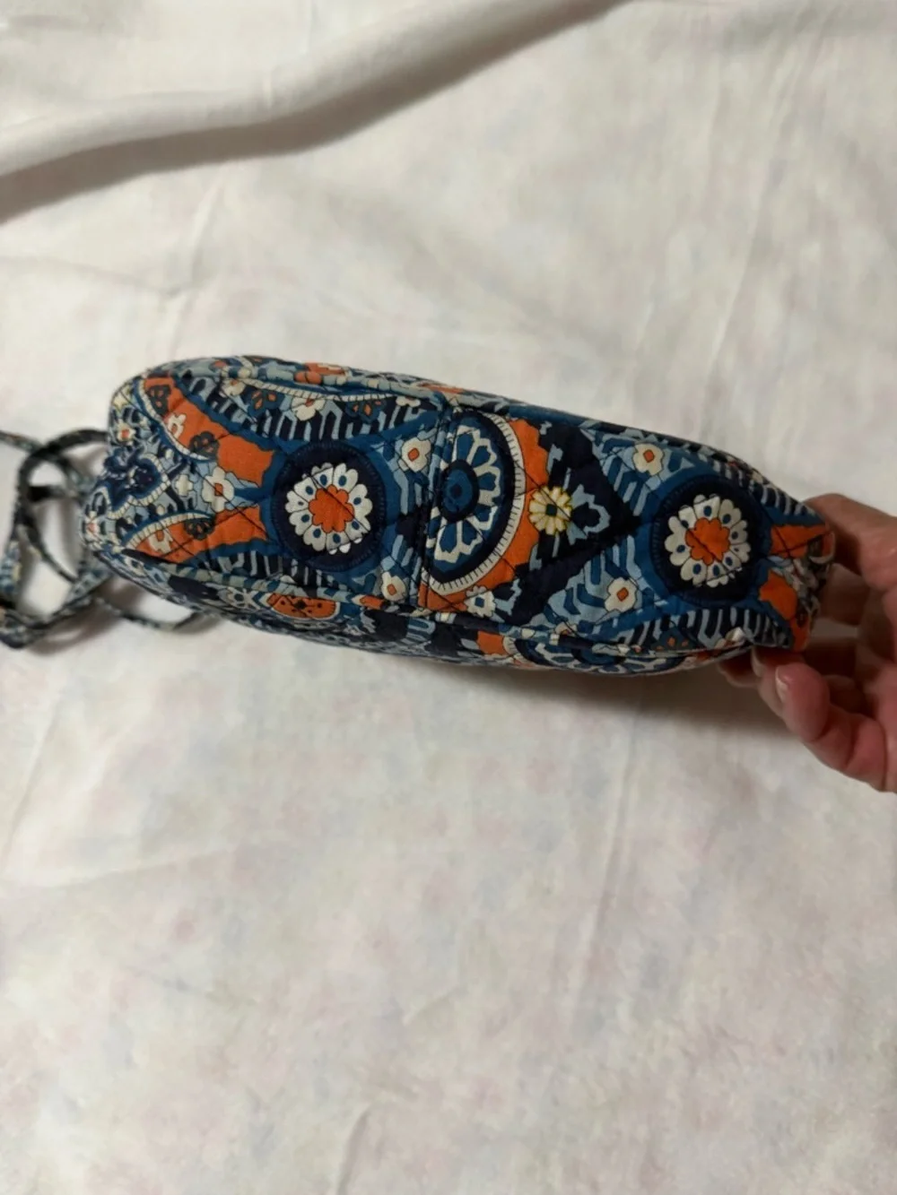 Vera Bradley Marrakesh Mini Crossbody Bag Blue Orange